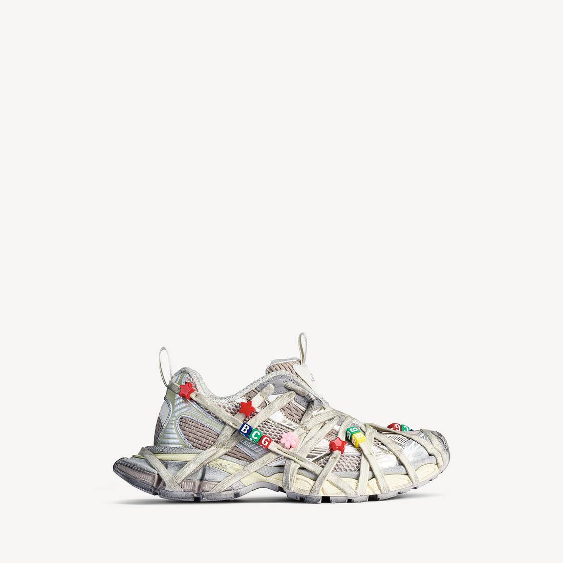 Men's 3xl Extreme Lace Sneaker in Eggshell/multicolor