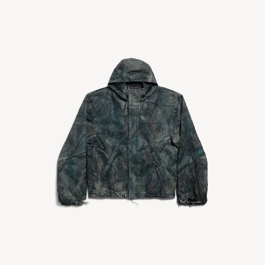 Men's Hooded Workwear Jacket in Brown
