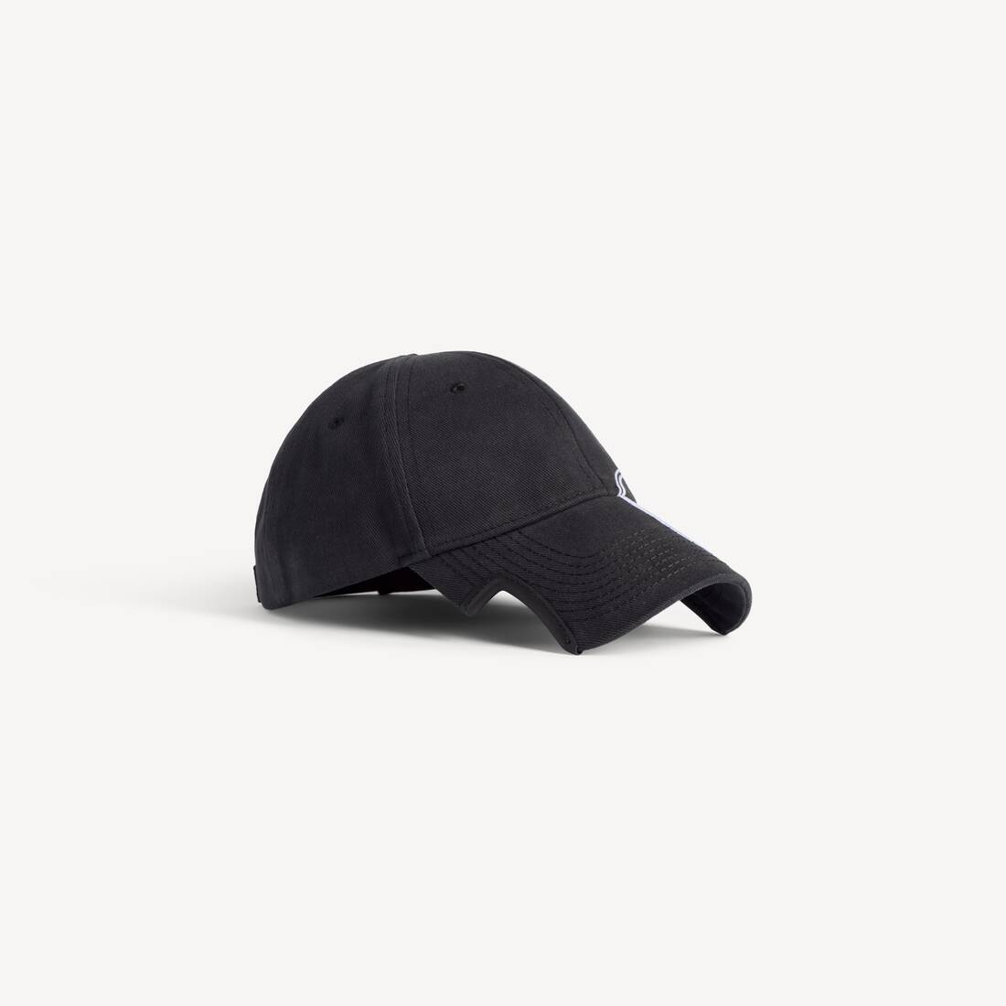 Men's Cursive Cap in Washed Black