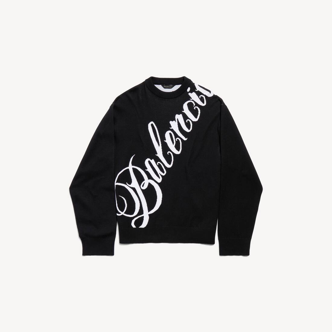 Men's Big B Crewneck in Black/white