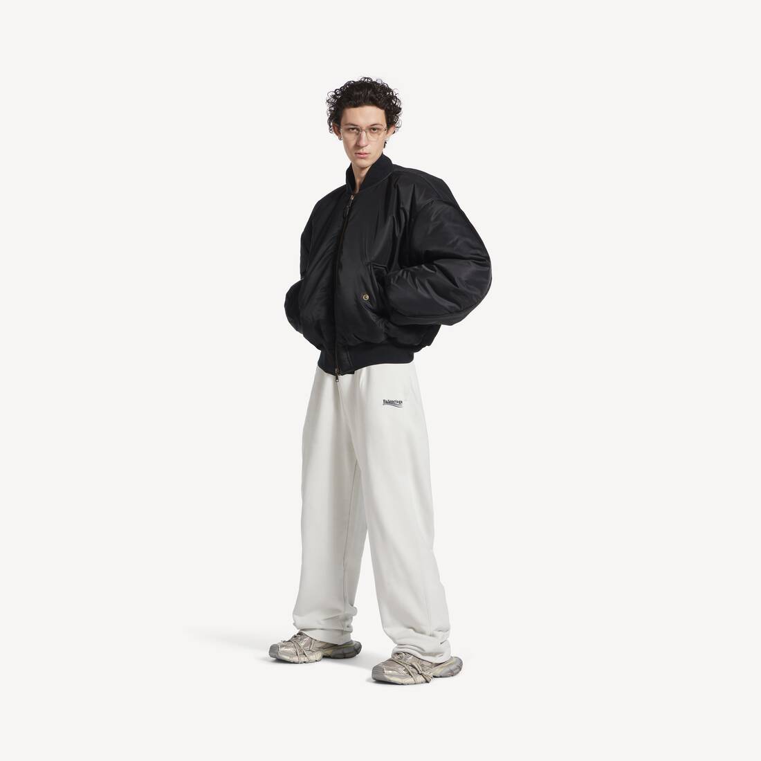 Men's Political Campaign Jogging Pants in White