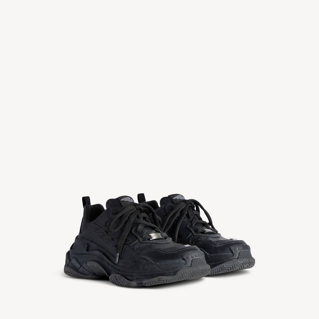Men's Triple S Sporty Sneaker in Black
