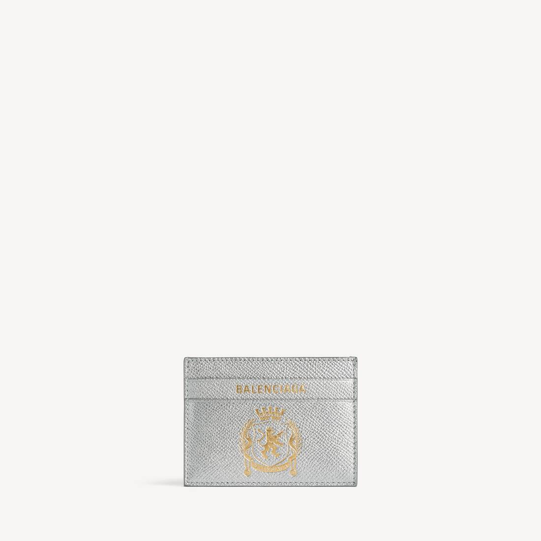 Men's Passport Card Holder in Silver