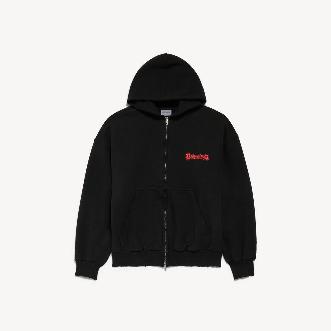 Men's Salon De Couture Zip-up Hoodie Regular Fit in Black