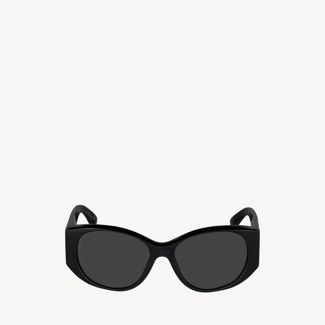 Women's Nano Round Sunglasses in Black
