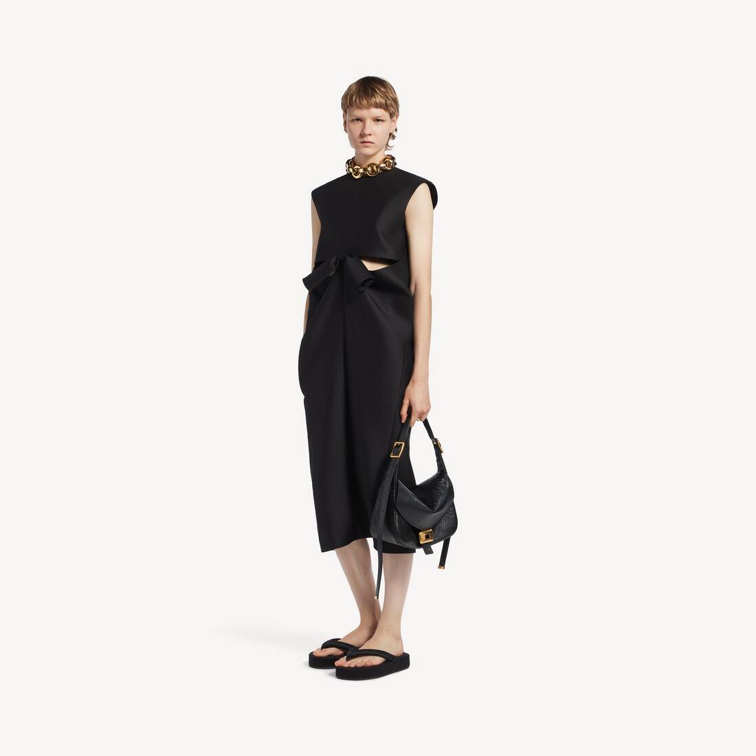 Women's Cocoon Dress in Black