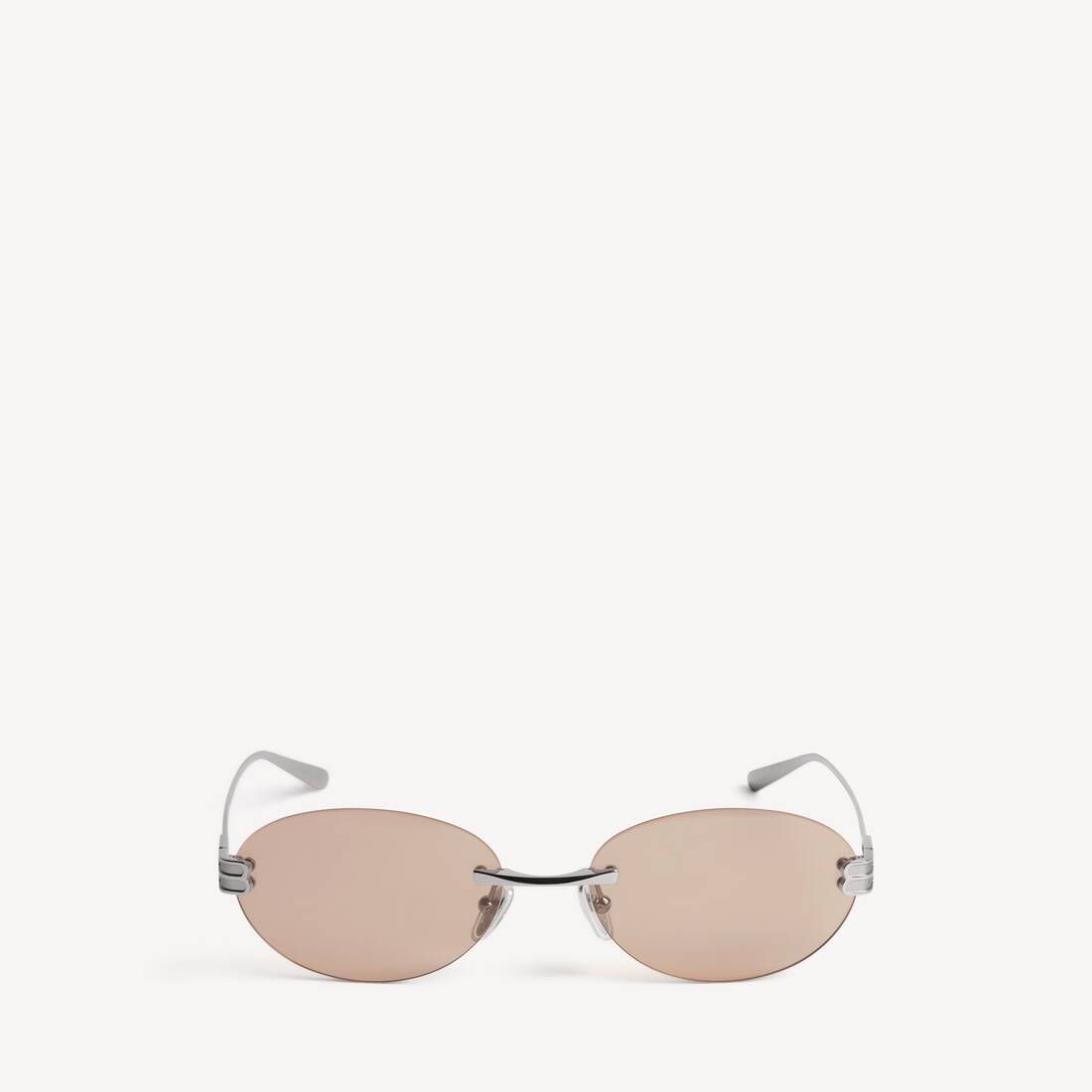Gossip Oval Af Sunglasses in Dark Ruthenium/brown