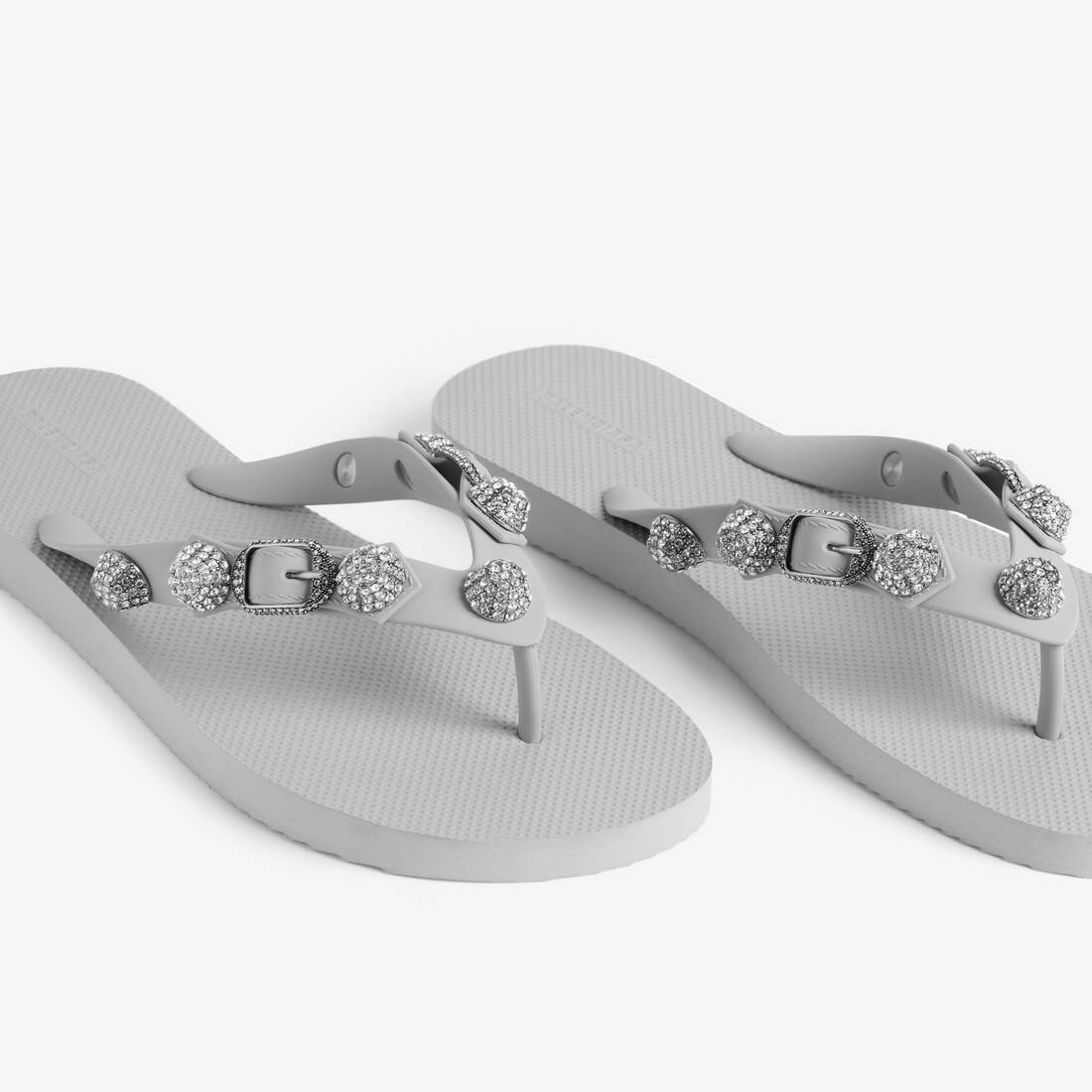 Women's Cagole Thong Sandal in Balenciaga Grey/crystal