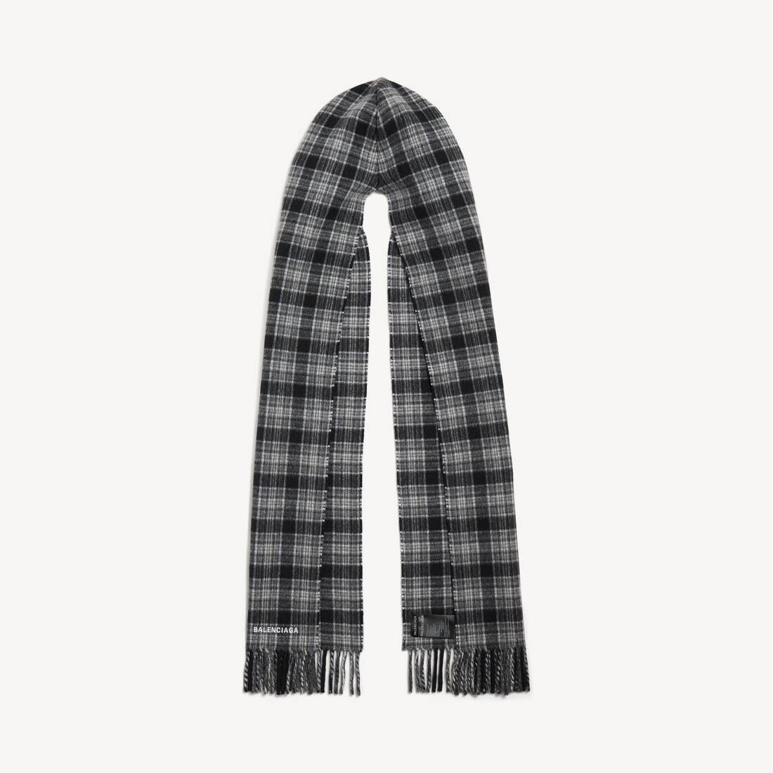 Men's Hooded Scarf in Grey