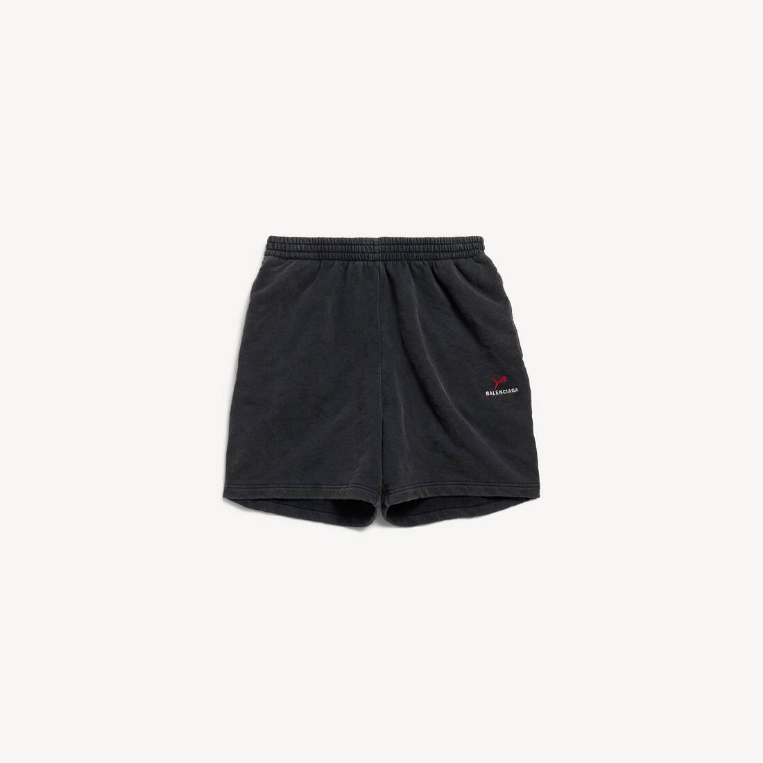 Balenciaga I Puma Shorts in Black Faded