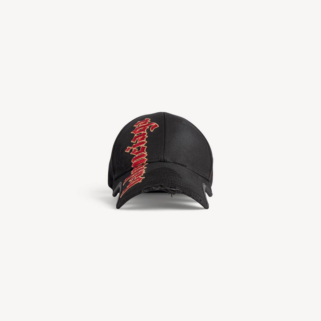 Men's Gothic Placement No Closure Cap in Black