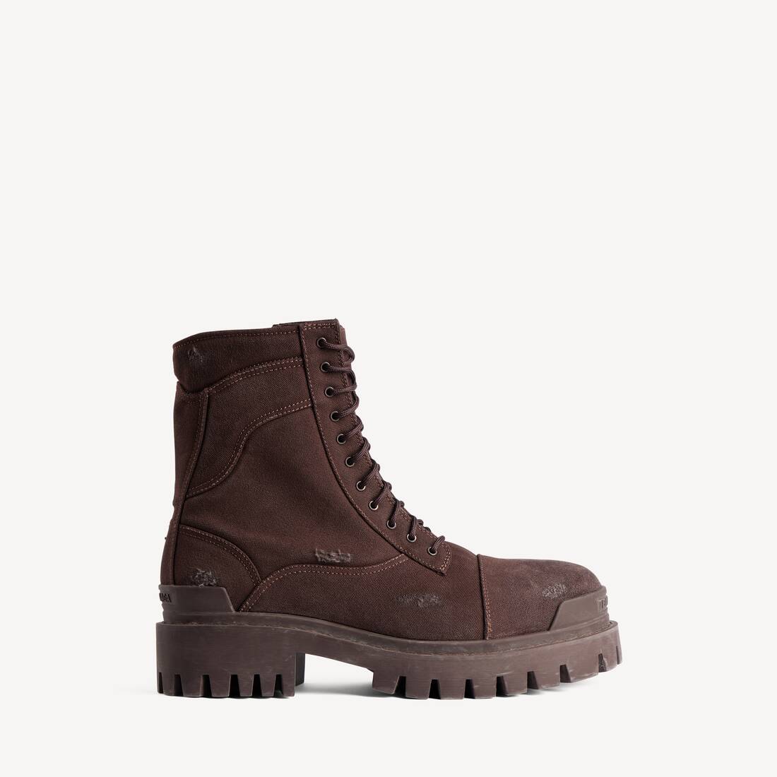Men's Combat Strike Boot in Dark Brown