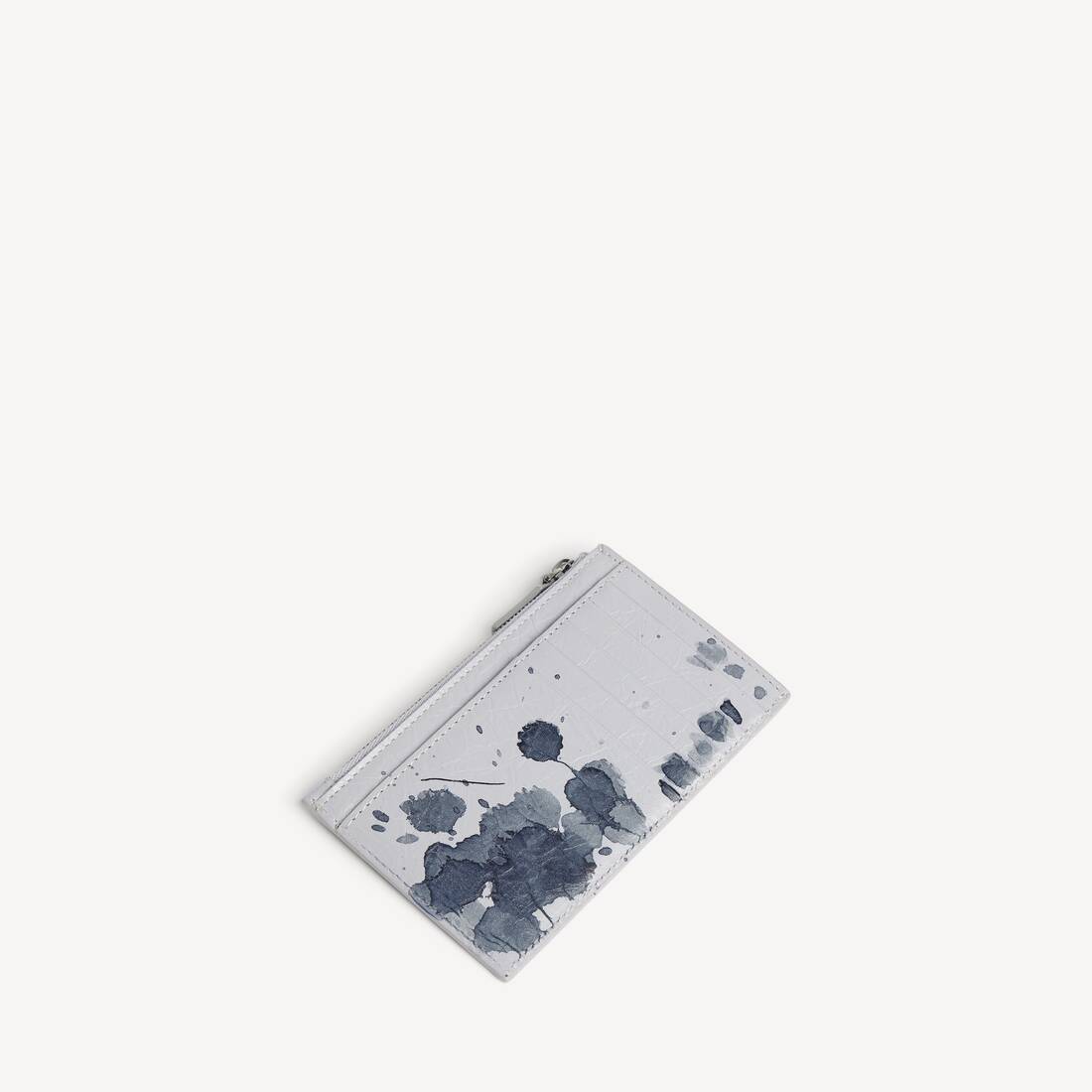 Men's Cash Long Coin And Card Holder in Light Grey