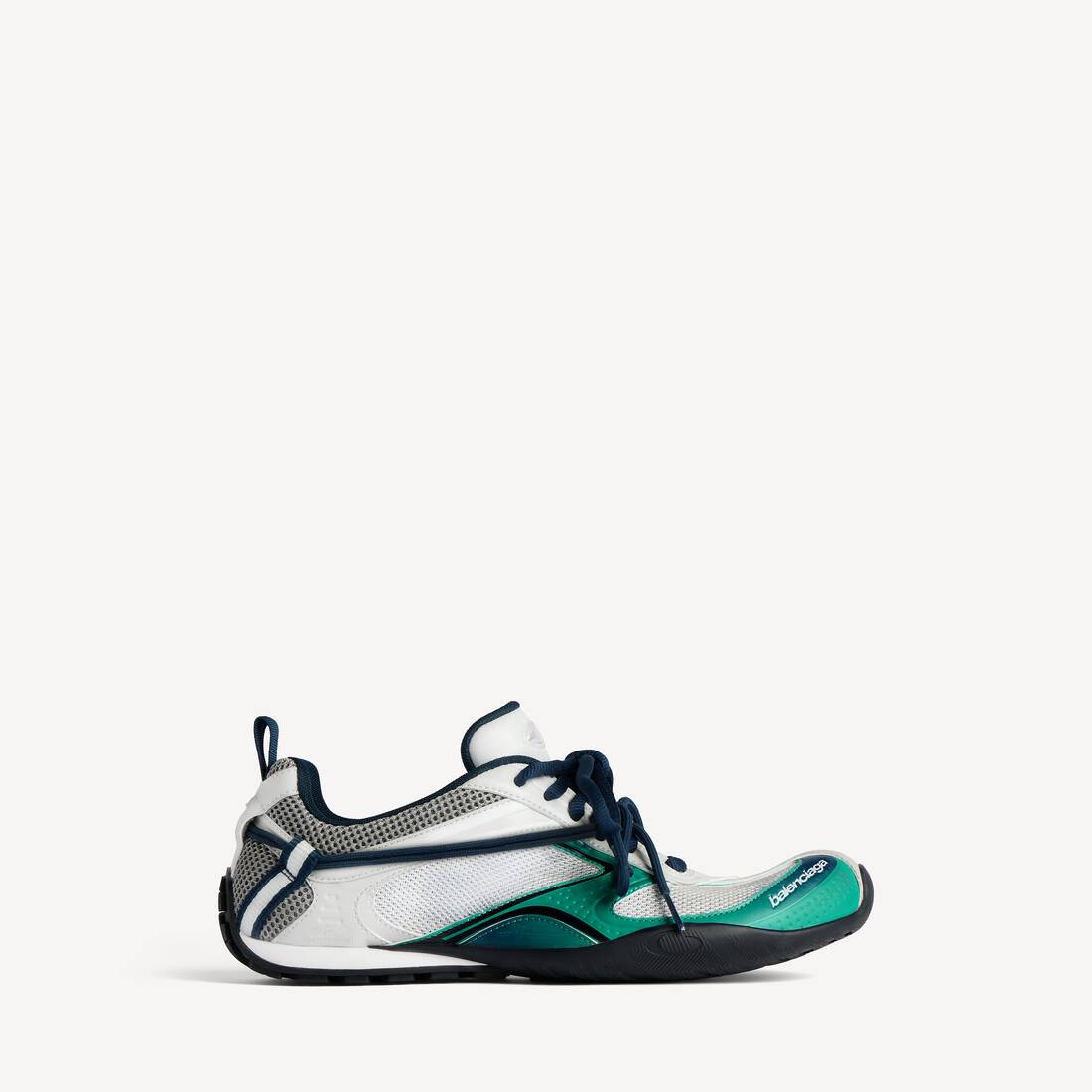 Men's Radar Gradient Lines Sneaker in Light Grey/green/black