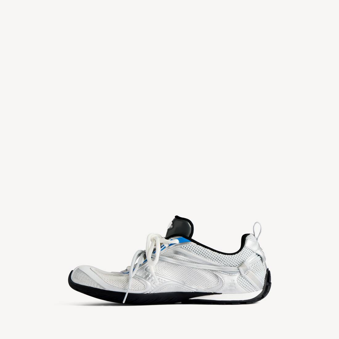 Men's Radar Gradient Lines Sneaker in White/grey/silver/black/blue