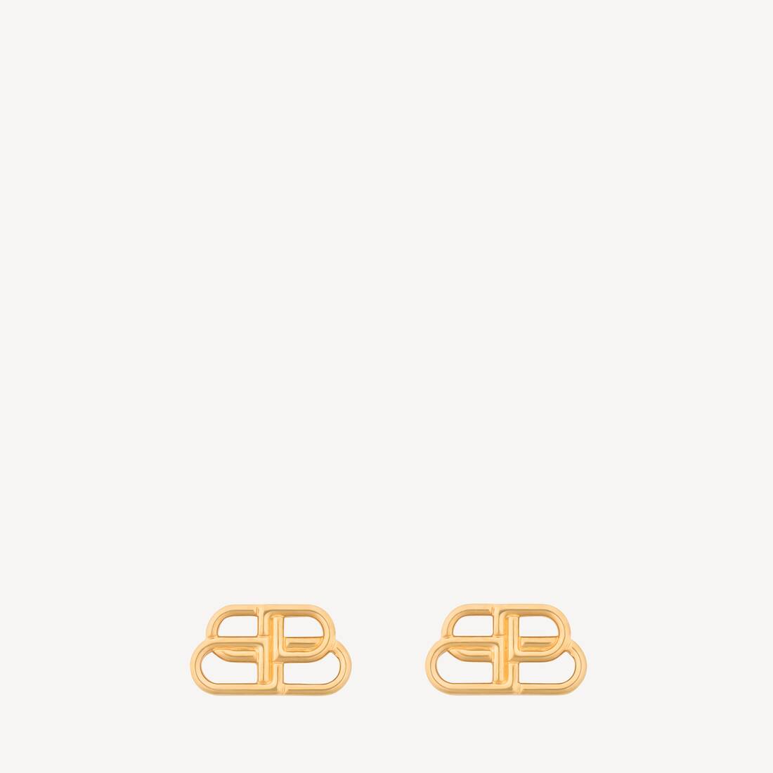 Women's Bb S Stud Earrings in Gold