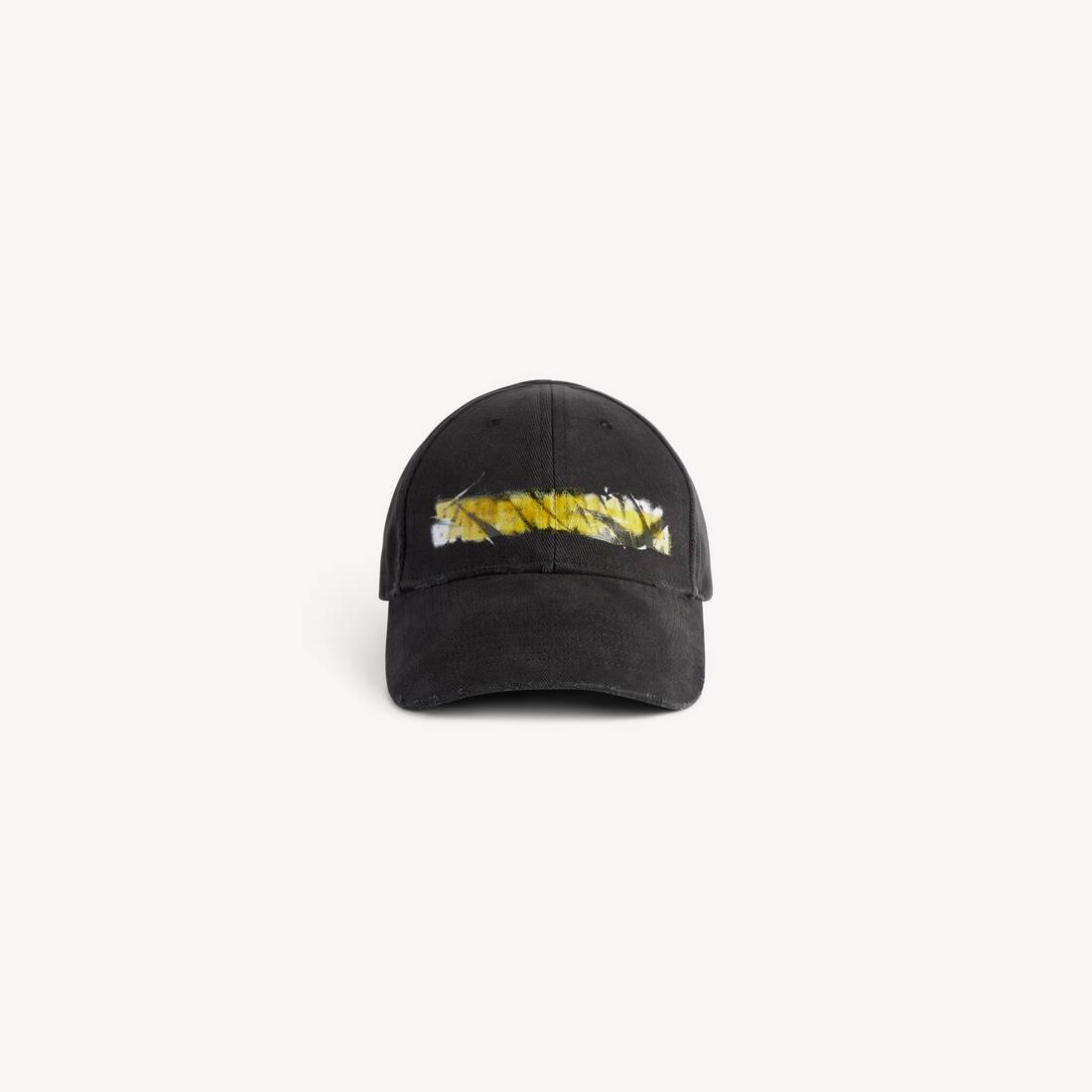 Men's Messy Spray Cap in Black