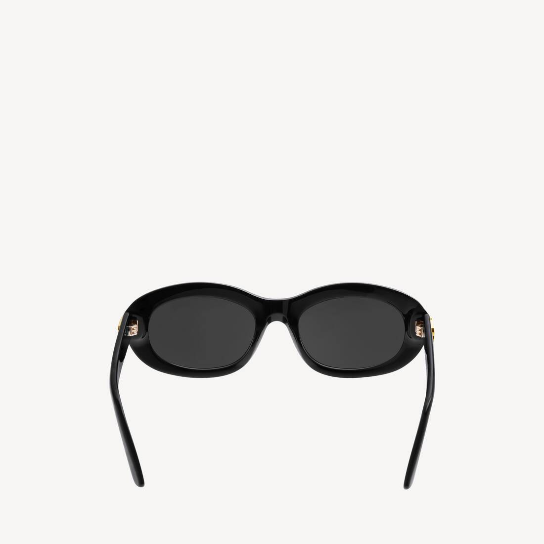 Women's Casino Round Sunglasses in Black