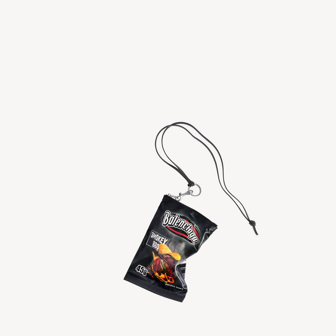 Chips Phone Holder Pouch in Black