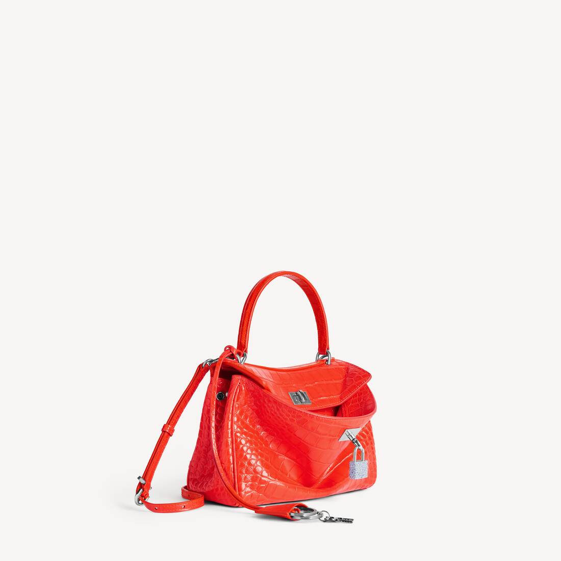 Women's Rodeo Handbag Mini With Rhinestones in Pop Orange