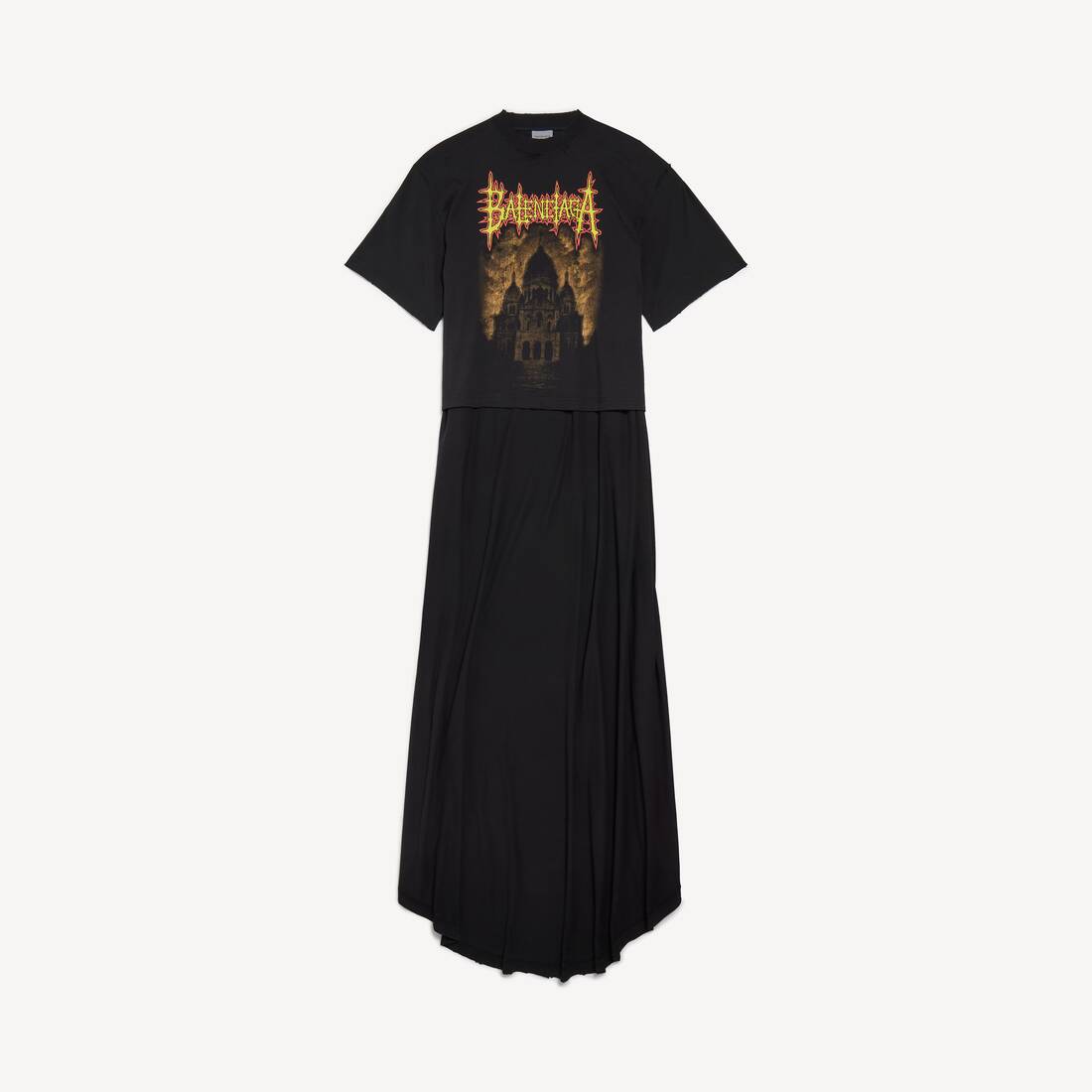 Women's Balenciaga Sacré Cœur Train T-shirt in Black
