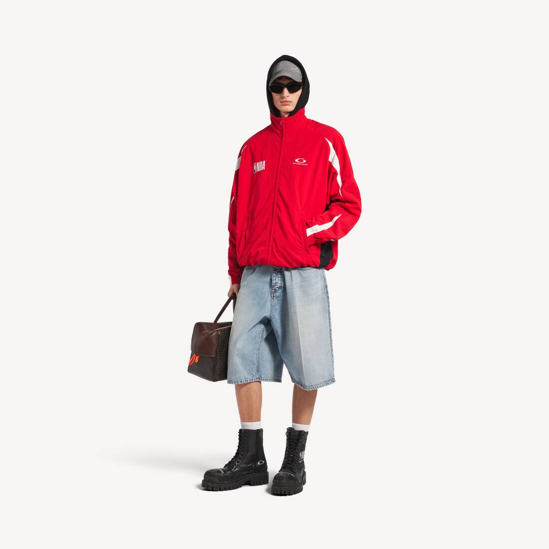 Men's Balenciaga | Nba Collaboration Tracksuit Jacket in Red