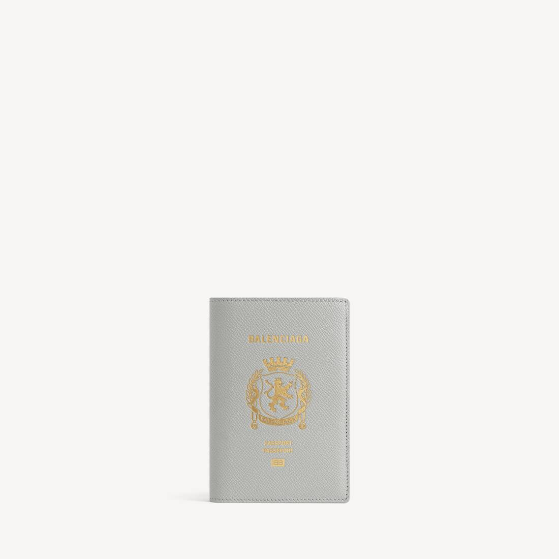 Men's Passport Holder in Balenciaga Grey