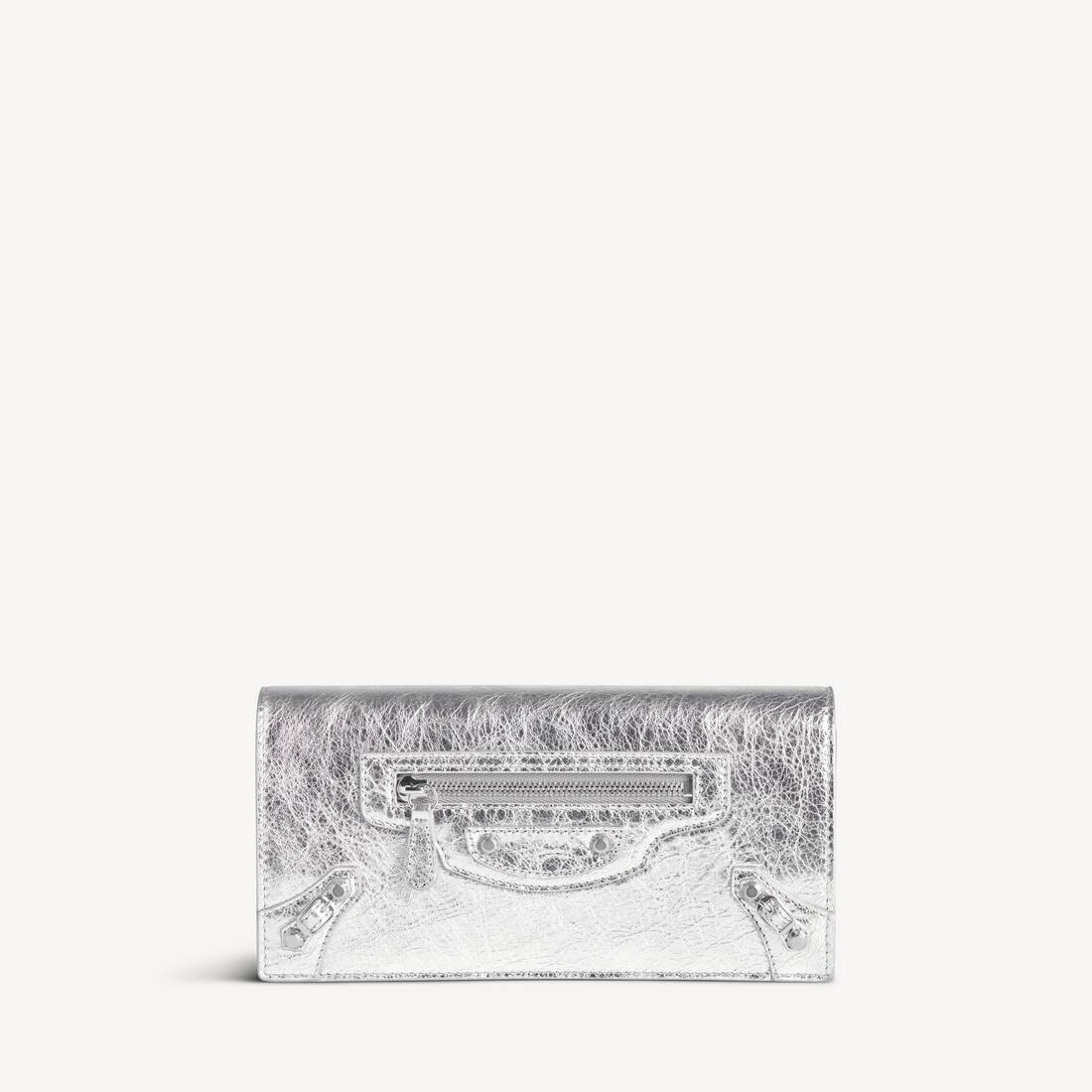 Women's Le City Money Long Wallet in Silver