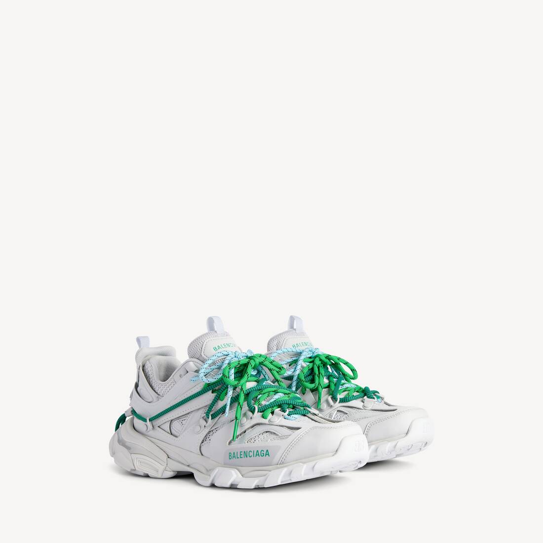 Men's Track Trail Laces Sneaker in Grey/green/blue