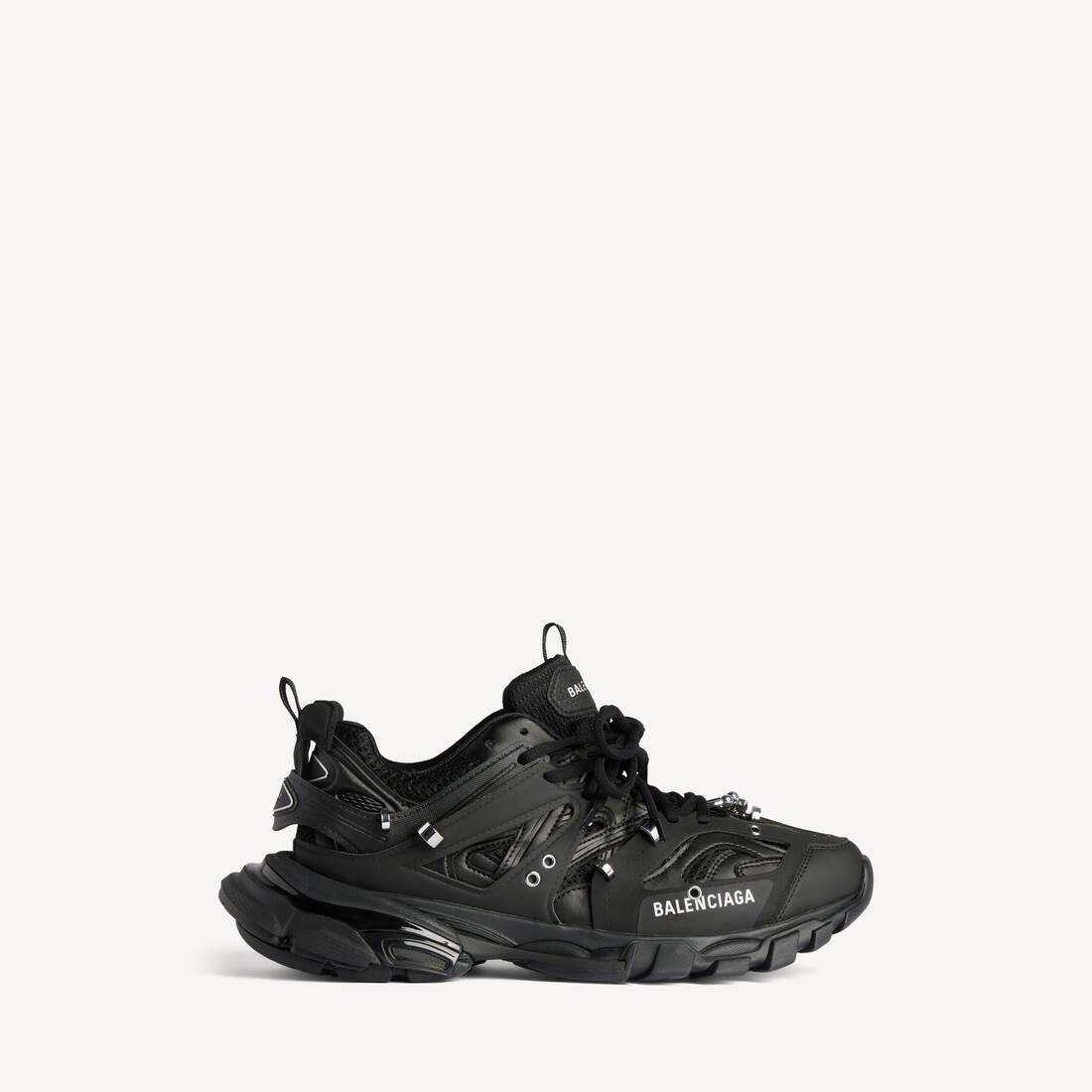 Men's Track Piercing Sneaker in Black