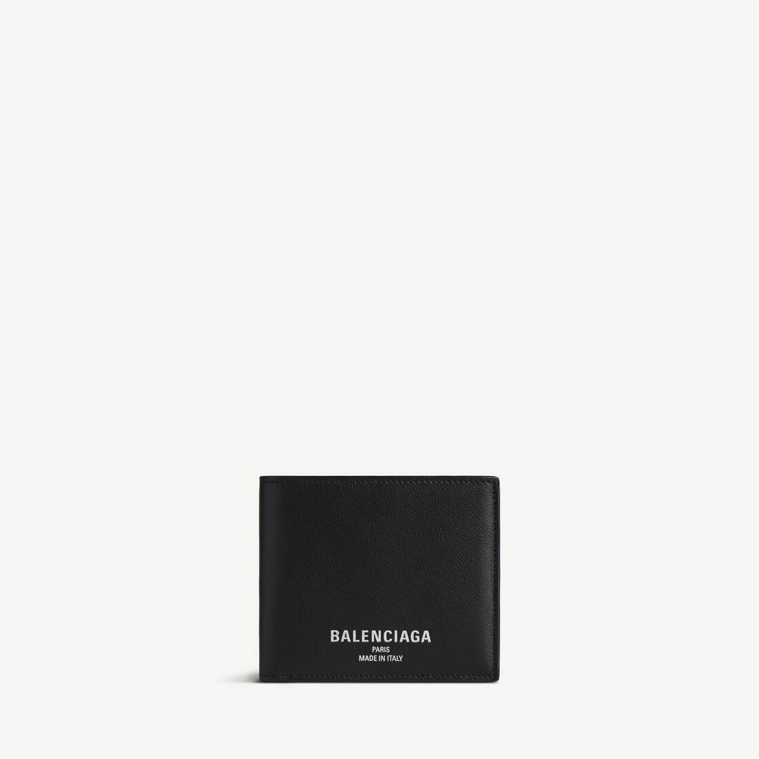 Men's Credit Square Folded Wallet in Black