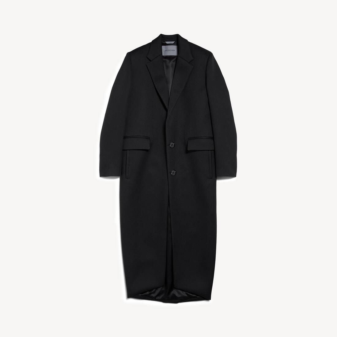 Women's Long Sack Coat in Black