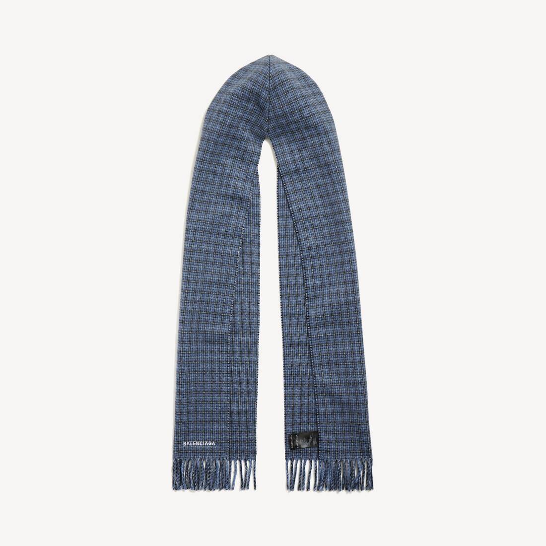 Men's Hooded Scarf in Blue