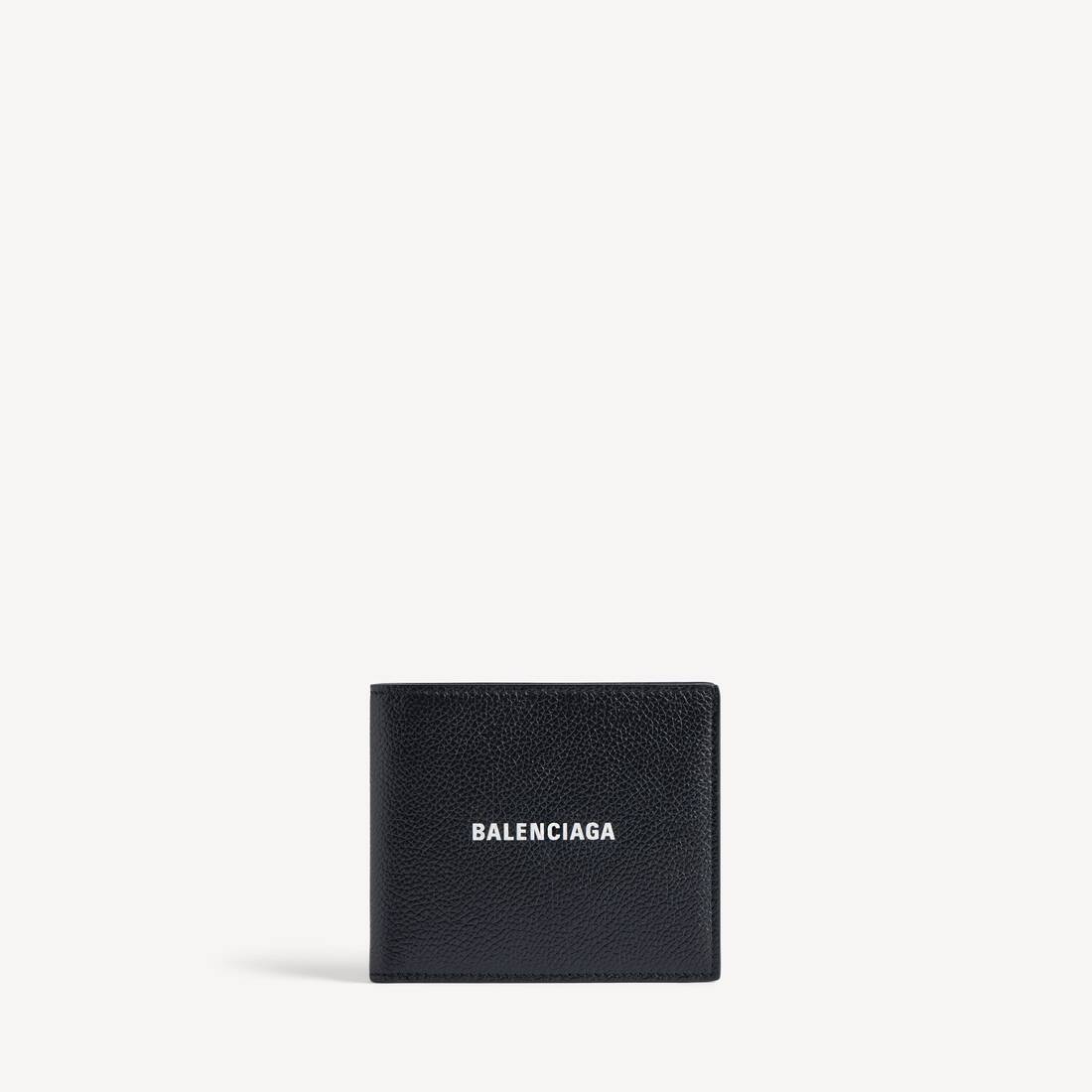 Men's Cash Square Folded Wallet in Black/white