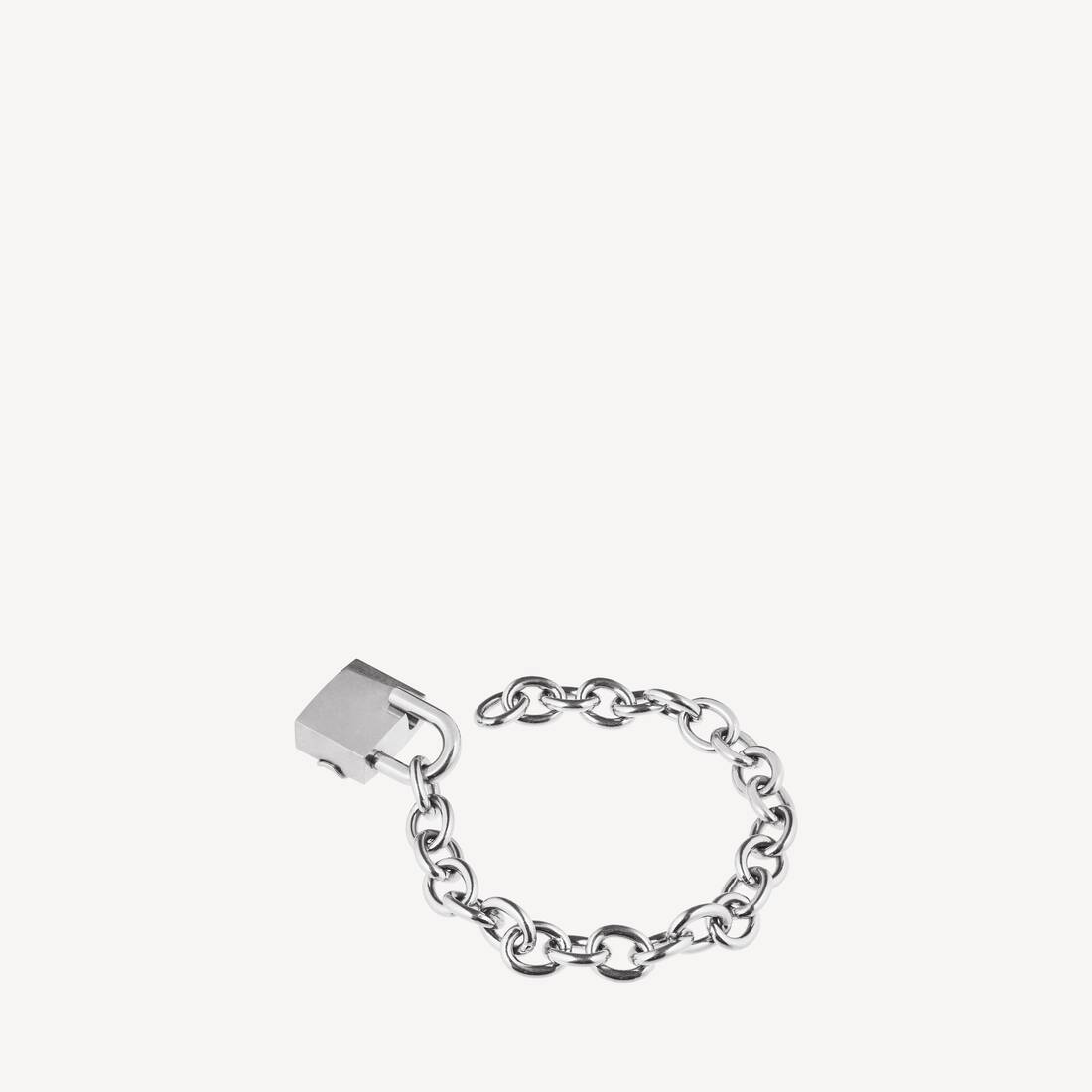 Bb Padlock Bracelet in Silver/antique Silver