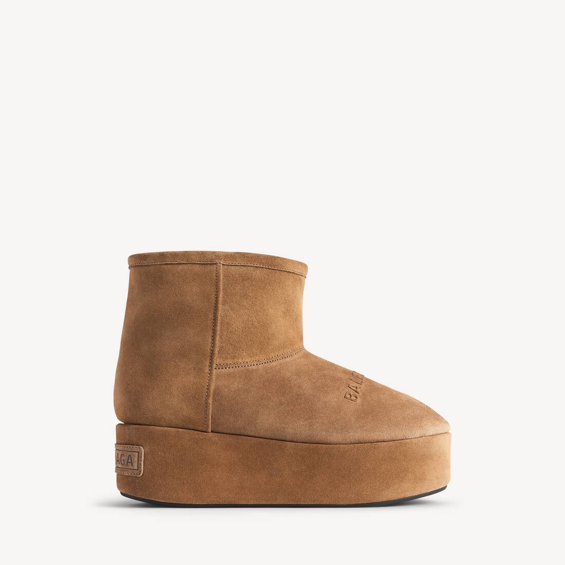 Women's Alaska Platform Bootie in Brown/white
