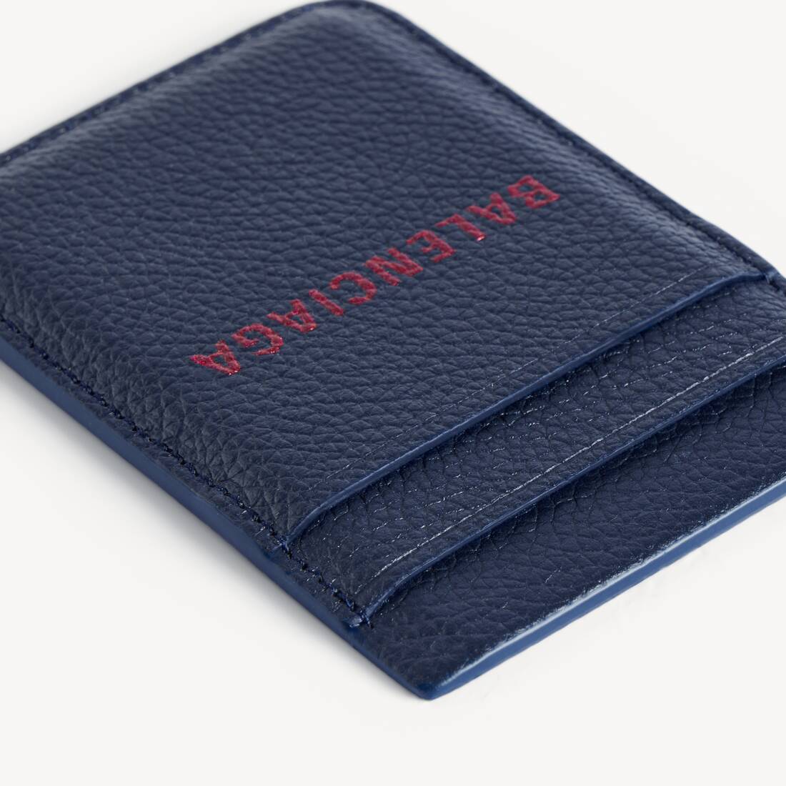 Men's Cash Magnet Card Holder in Navy/burgundy