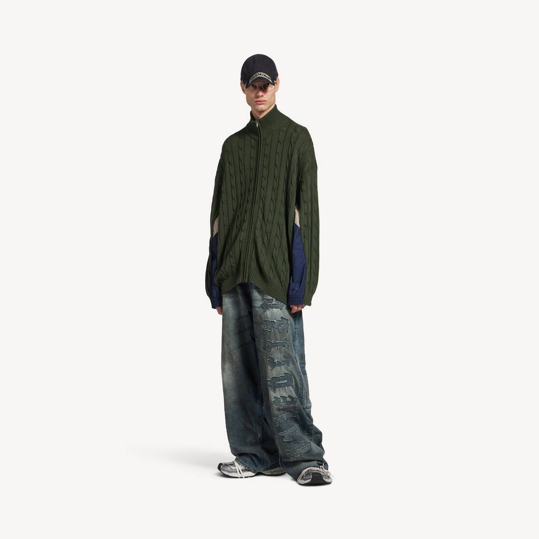 Men's Hybrid Jacket in Khaki