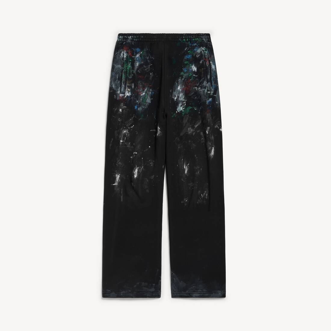 Men's Painter's Shirt Baggy Sweatpants in Black