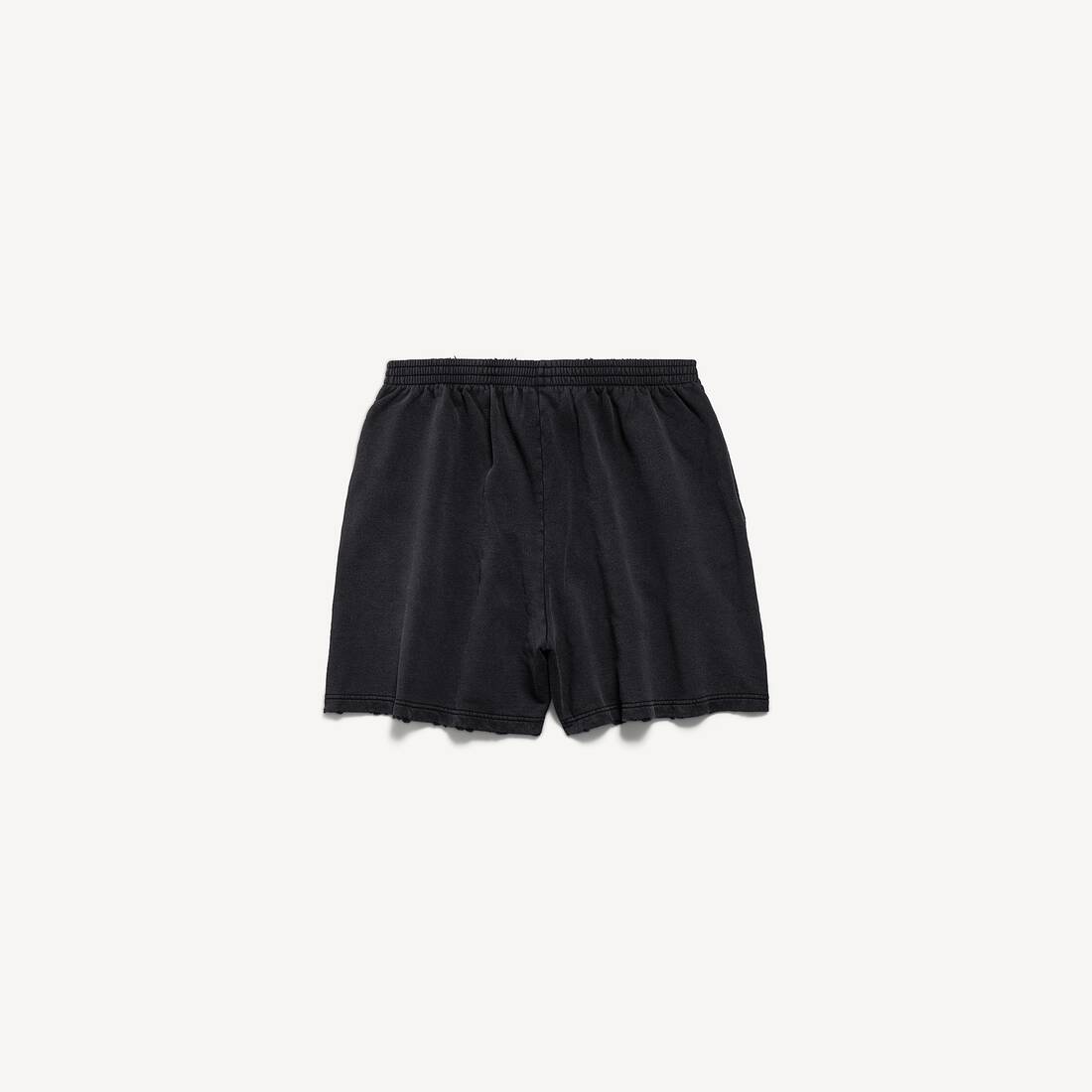 Men's Masking Tape Shorts in Faded Black
