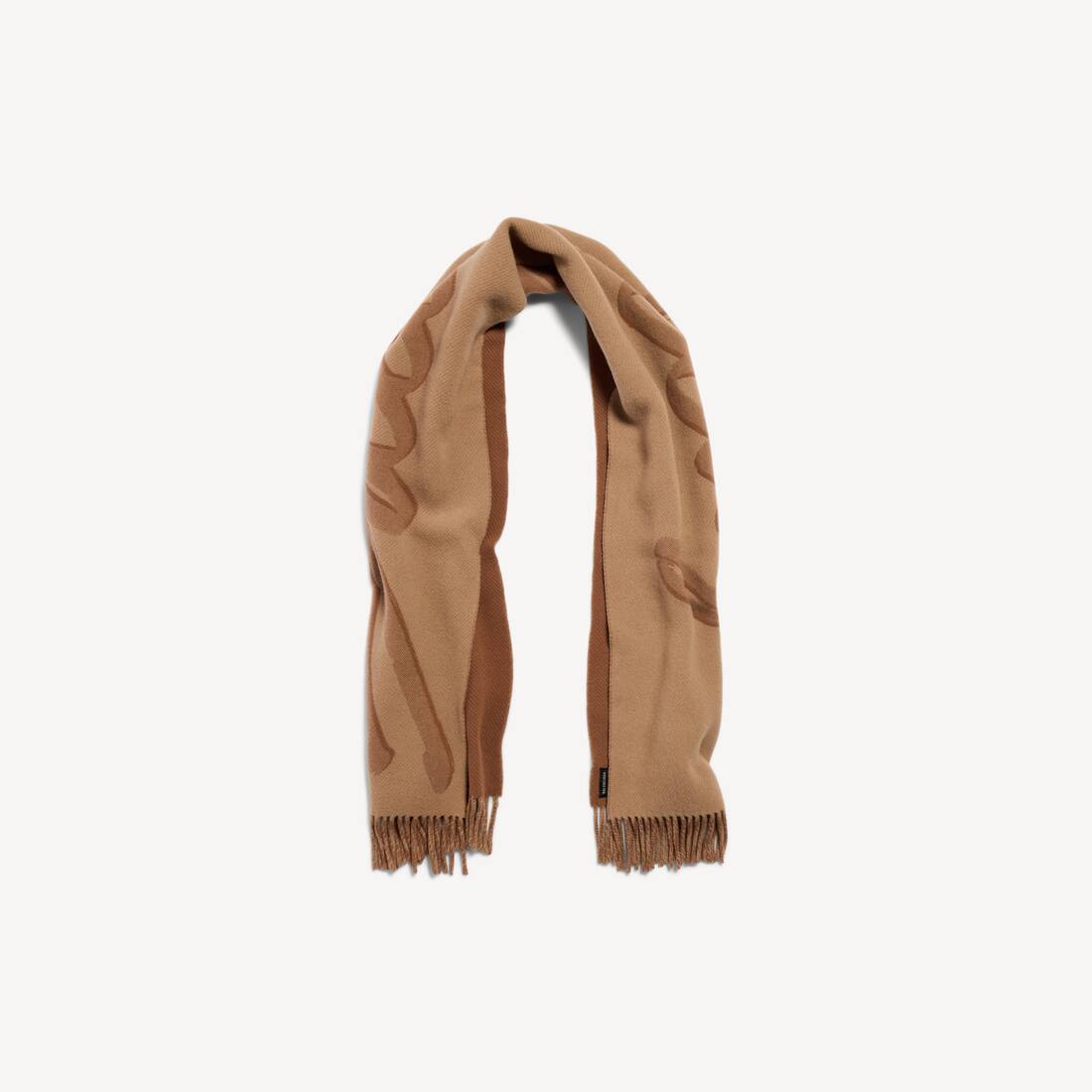 Women's Balenciaga Blanket Scarf in Beige