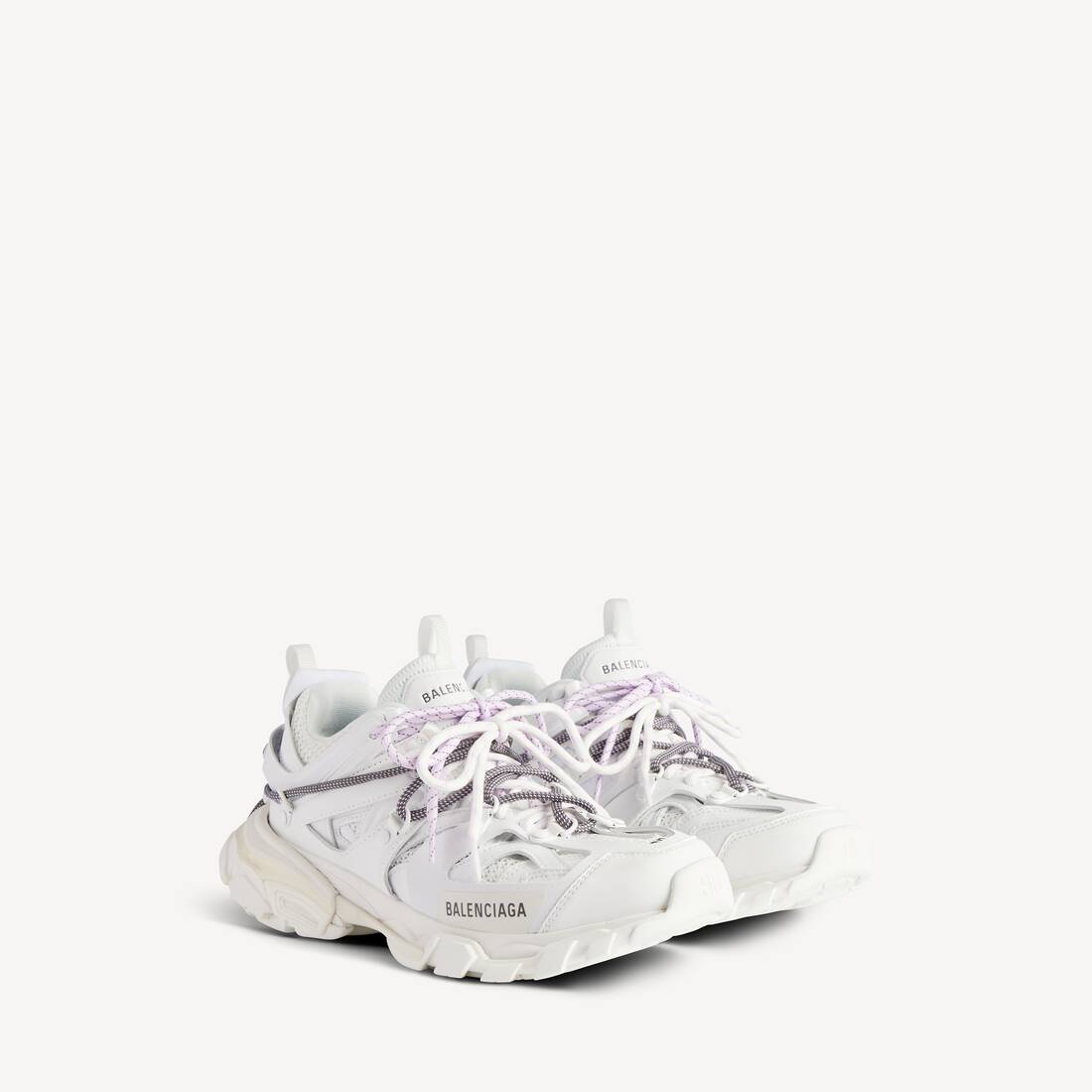 Women's Track Trail Laces Sneaker in White/lilac