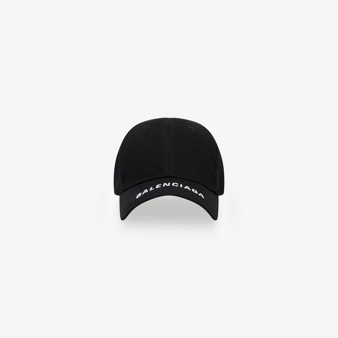 Logo Visor Cap in Black