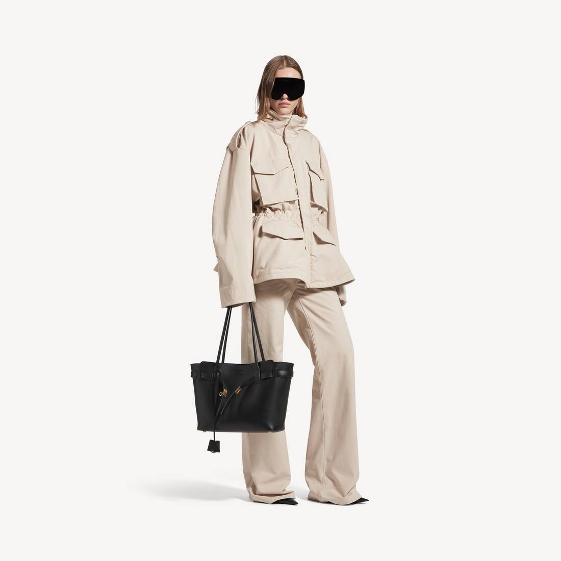Women's Hourglass Parka in Light Beige
