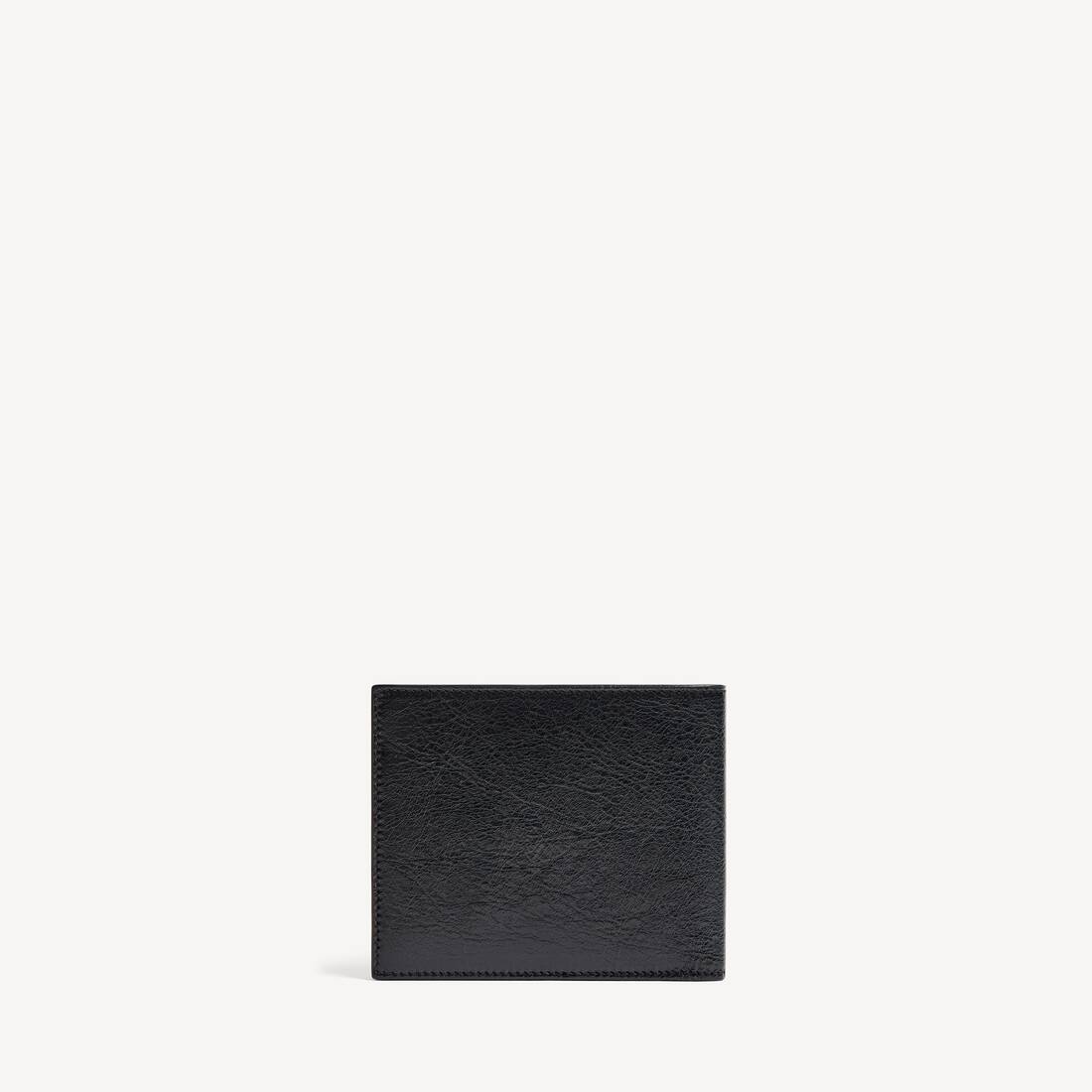 Men's Monaco Square Folded Wallet in Black