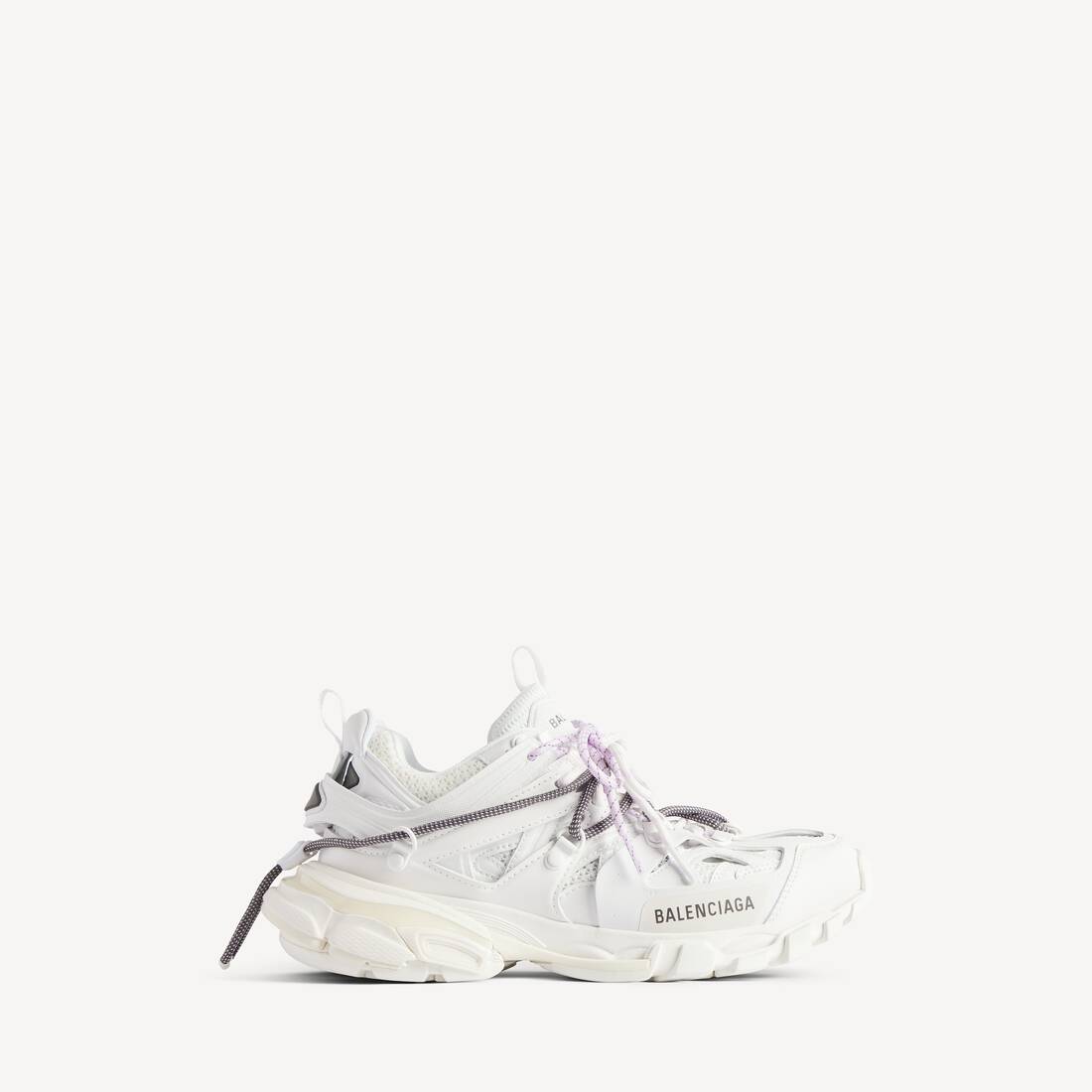 Women's Track Trail Laces Sneaker in White/lilac