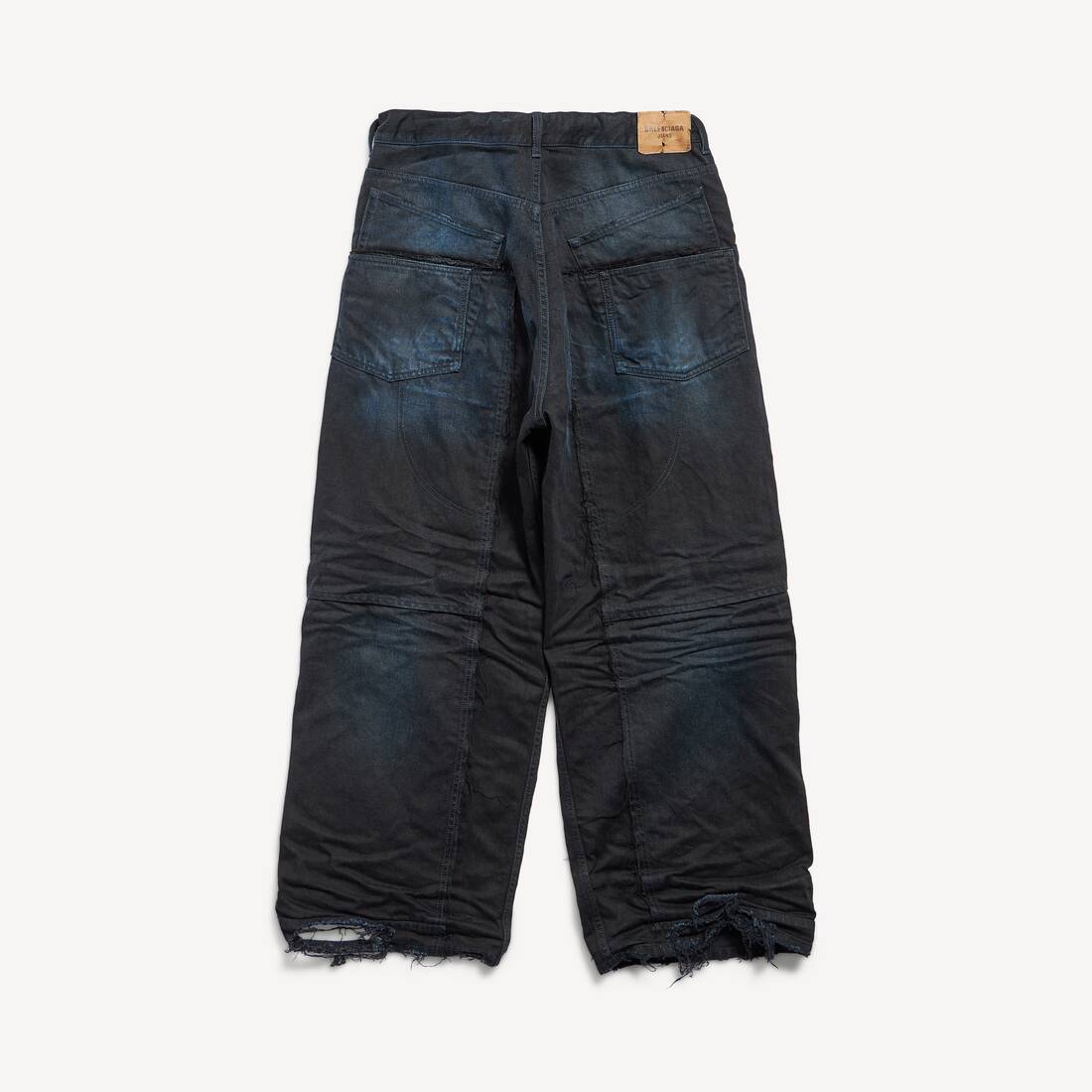 Men's Double Knee Pants in Dark Blue