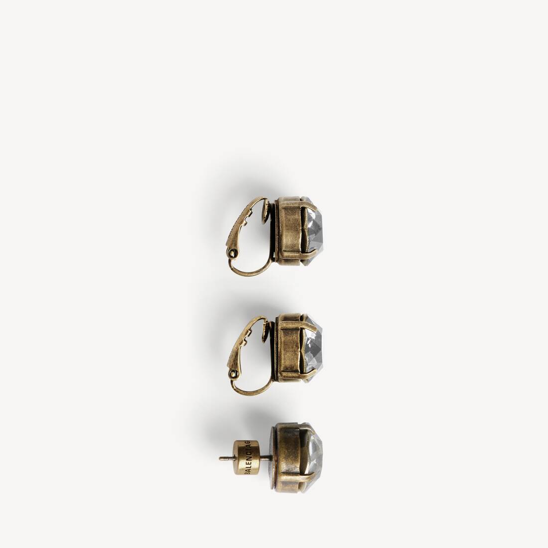 Women's Gala Earrings Set in Dark Gold/crystal