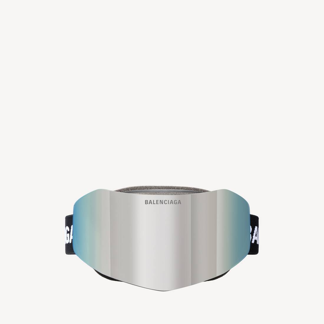 Ski Mask Goggles in Mirror Silver