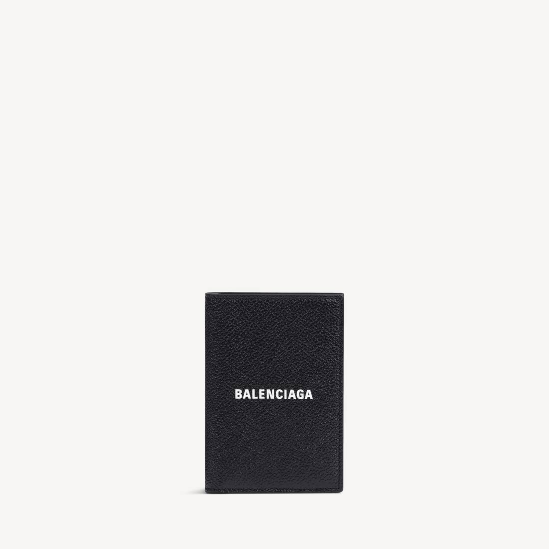 Men's Cash Vertical Bifolded Wallet in Black/white